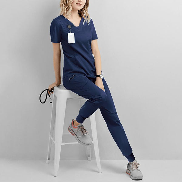 Women Scrubs With Jogger Pants (7 Colors)