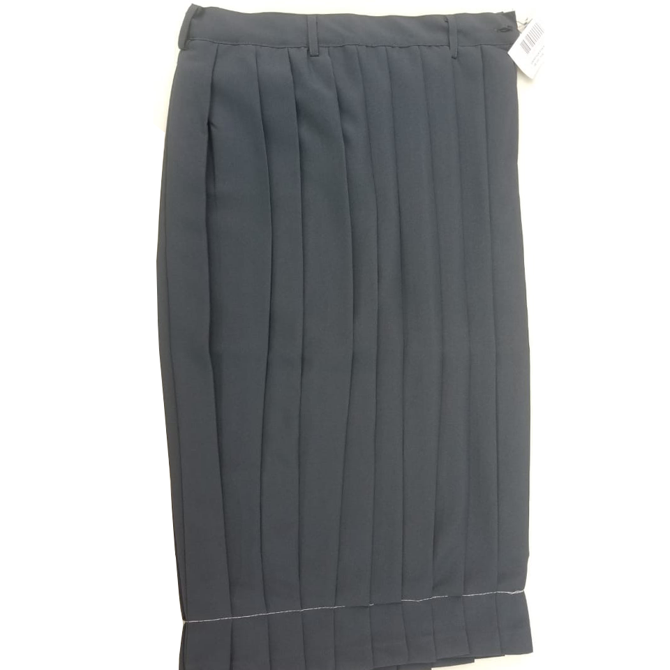 Dark grey pleated clearance pencil skirt