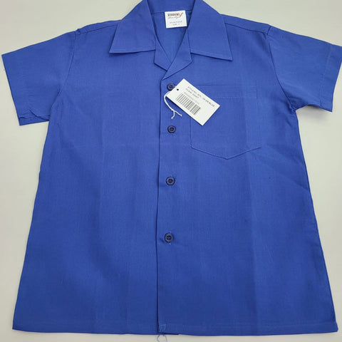 Plain Dark Blue School Shirt