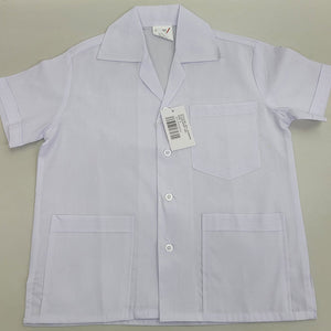 Plain White School Shirt Jac