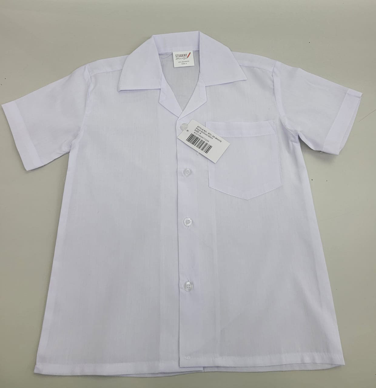 Plain White School Shirt
