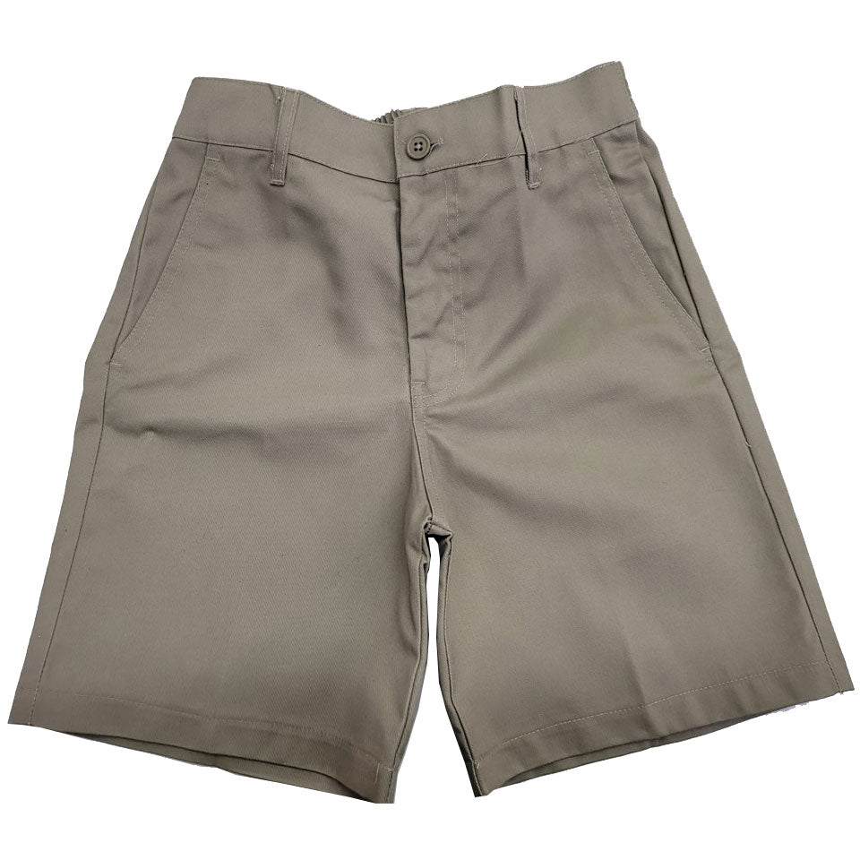 Twill Khaki Short School Pants