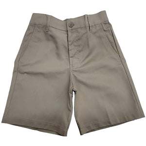 Twill Khaki Short School Pants