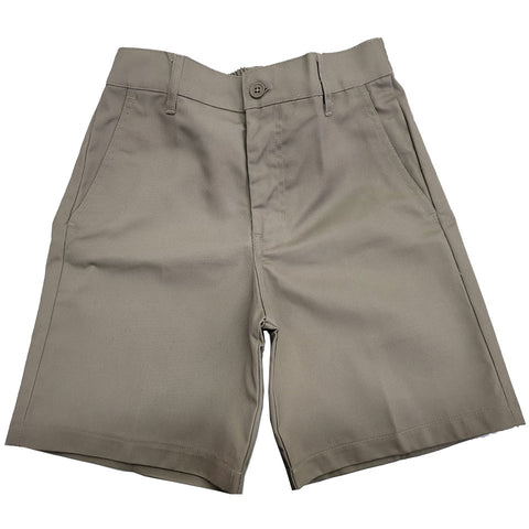 Twill Khaki Short School Pants