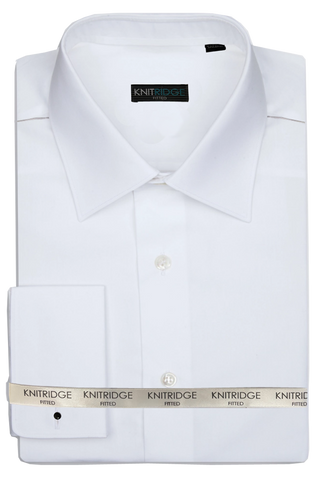 Knitridge White Double (French) Cuff Shirt