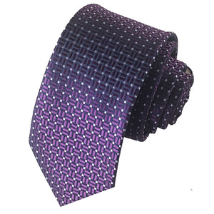 Deep Purple Self-Pattern Necktie