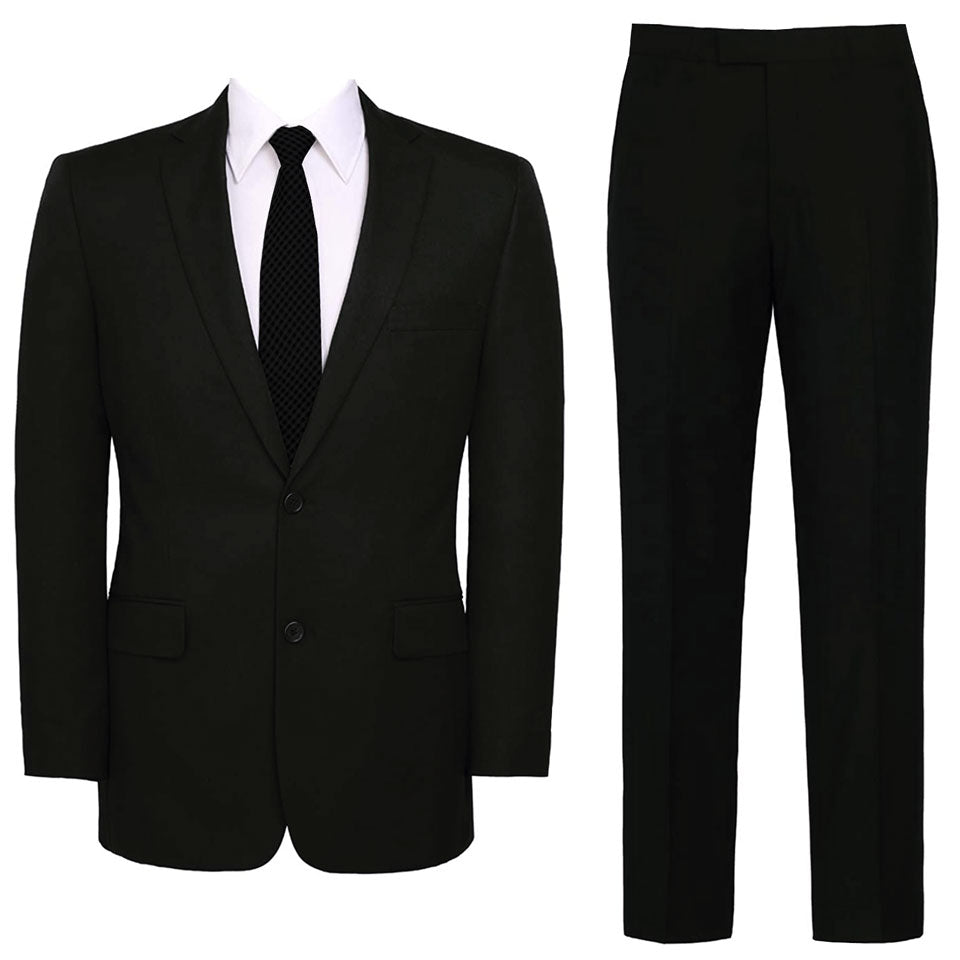 Bradford Black Single Breasted Tapered Suit