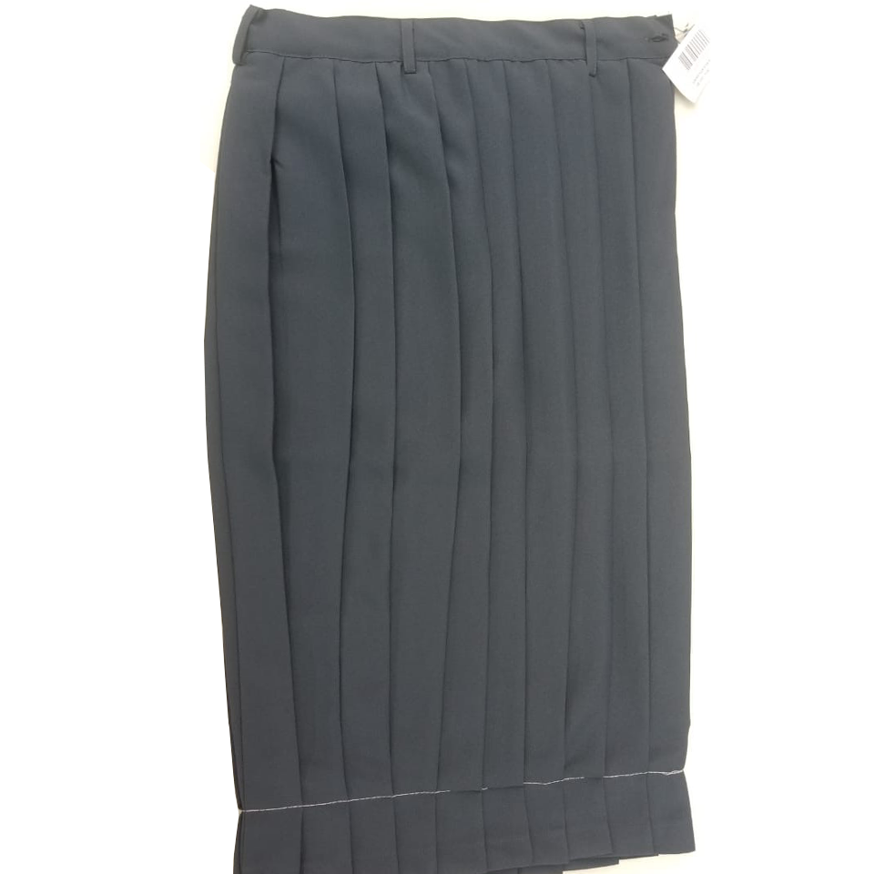 Dark Grey Secondary School Pleated Skirt