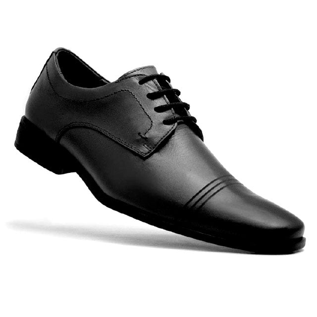 Mr. Jones Genuine Leather Black Dress Shoes - Swing