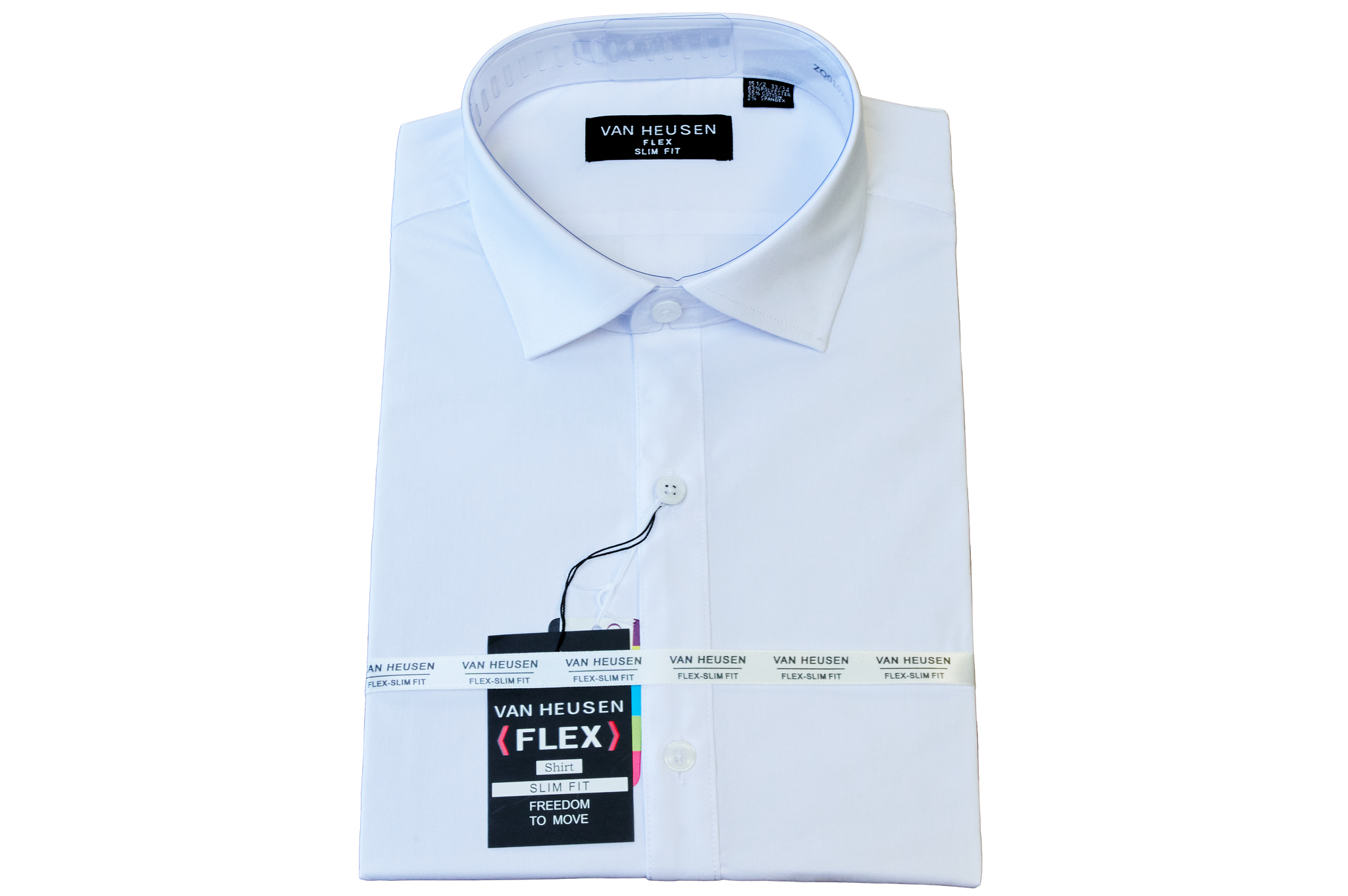 Camisa Van Heusen Slim Estampada Branca - Compre Agora